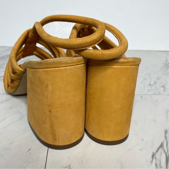 Free People Colette Strappy Orange Block Heel Sandal 7.5 - Picture 4 of 14